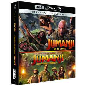 Coffret Jumanji 1 et 2 Blu Ray 4K visuel produit