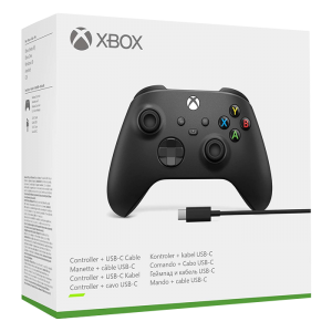 Manette Xbox Series Carbon Black avec cable pour PC VISUEL PRODUIT