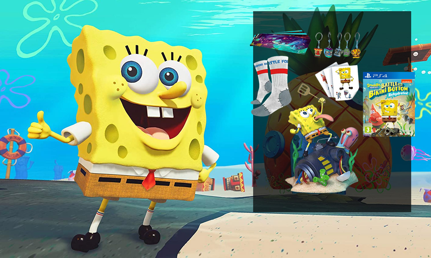 SpongeBob Squarepants Shiny Edition PS4 | ChocoBonPlan.com