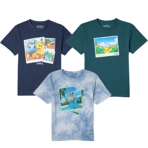 t shirt collection pokémon visuel produit