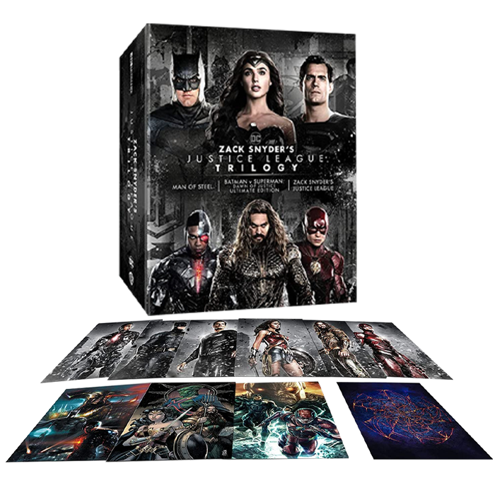 Coffret Trilogie Blu Ray 4k Zack Snyder Dc 