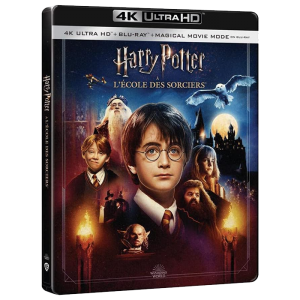 Harry potter à l'école des sorciers Blu Ray 4K Steelbook visuel produit