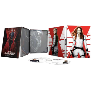 Black Widow Steelbook Blu-Ray 4K visuel produit v1