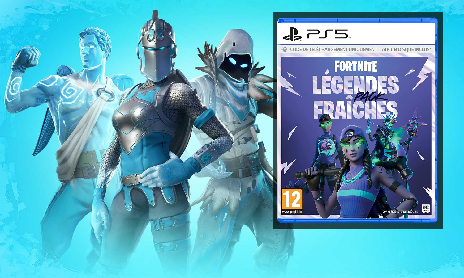 Fortnite Pack Legendes fraiches PS5 (Code de téléchargement) - Jeux PS5 -  LDLC