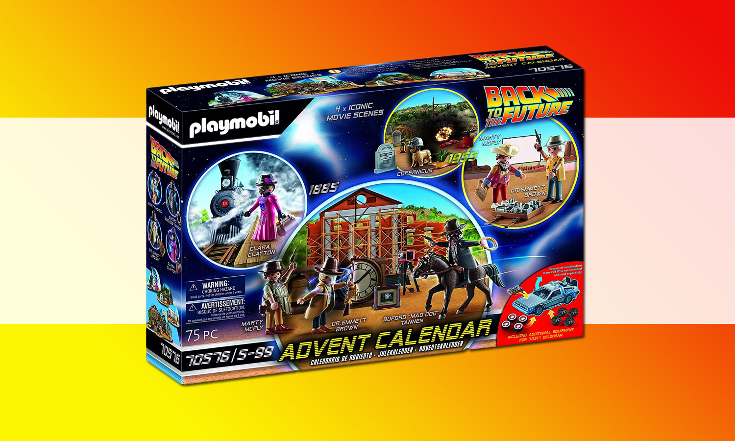 Playmobil® - Back to the Future - 70576 Calendrier de l'Avent Retour vers  le futur III