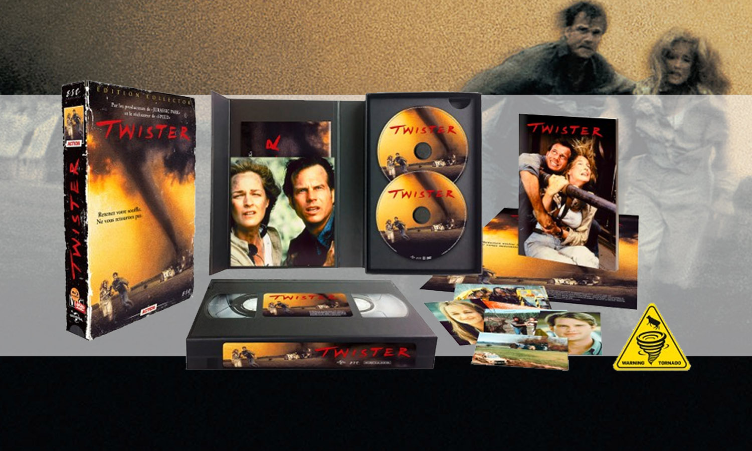Twister Blu Ray Collector VHS visuel slider