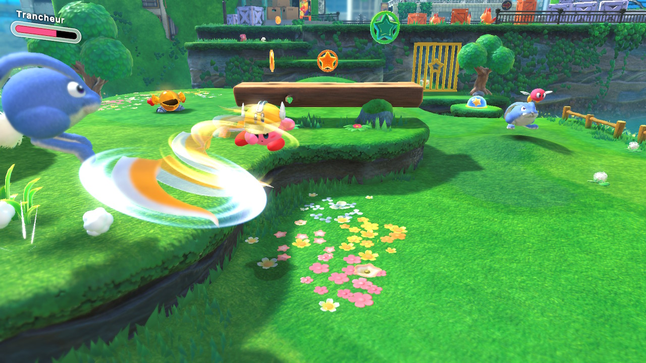 screenshot gameplay combat kirby