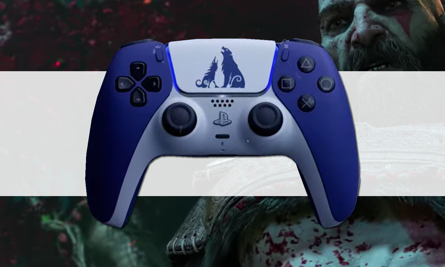 Acc. de jeux vidéo SONY Manette Sans Fil DualSense Bleu Blanc God of War  Ragnarök Edition Limitée PS5 d'occasion