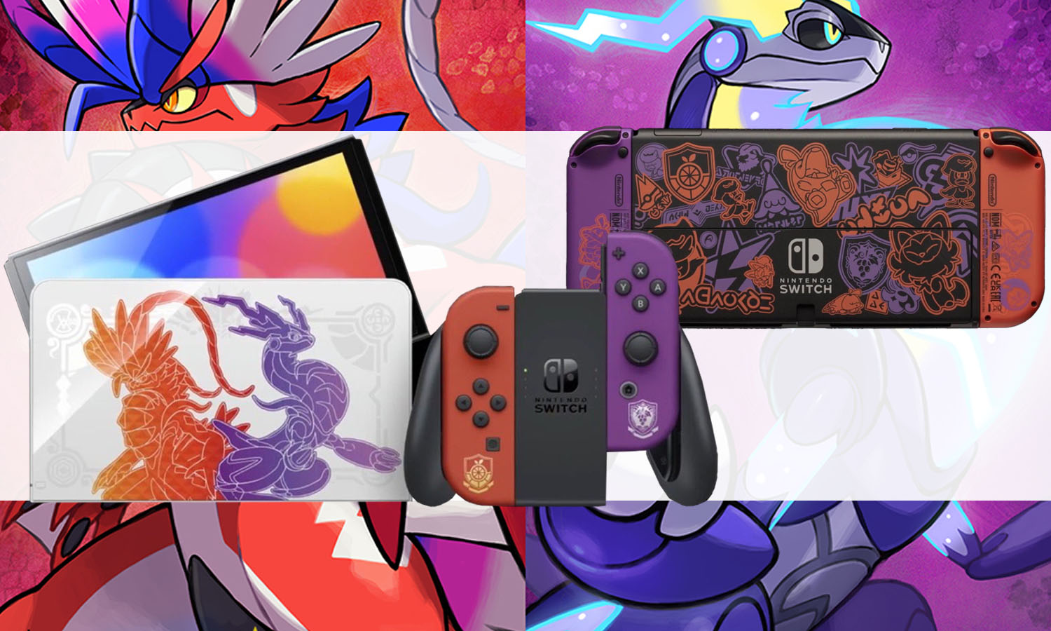 Nintendo Switch Modèle OLED Edition Pokémon Ecarlate & Pokémon Violet