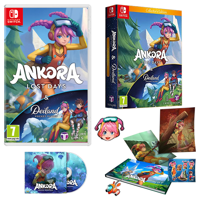 Trader Games - ANKORA LOST DAYS & DEILAND POCKET PLANET - COLLECTOR S Edition Switch Euro New Enfrdees