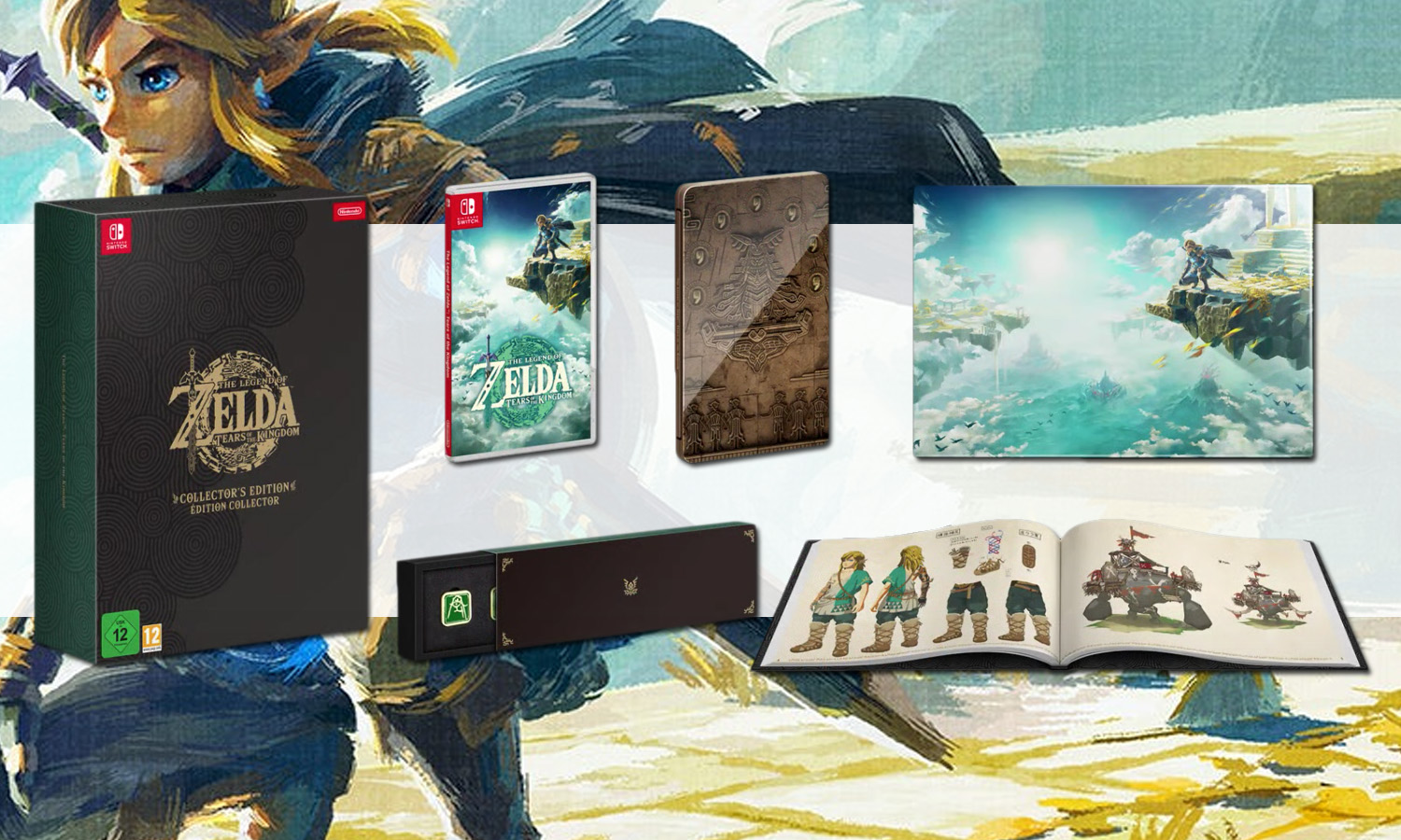 Slider Zelda Tears of the Kingdom Collector Switch