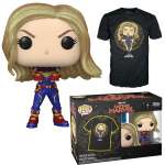 funko pop and tee captain marvel visuel produit