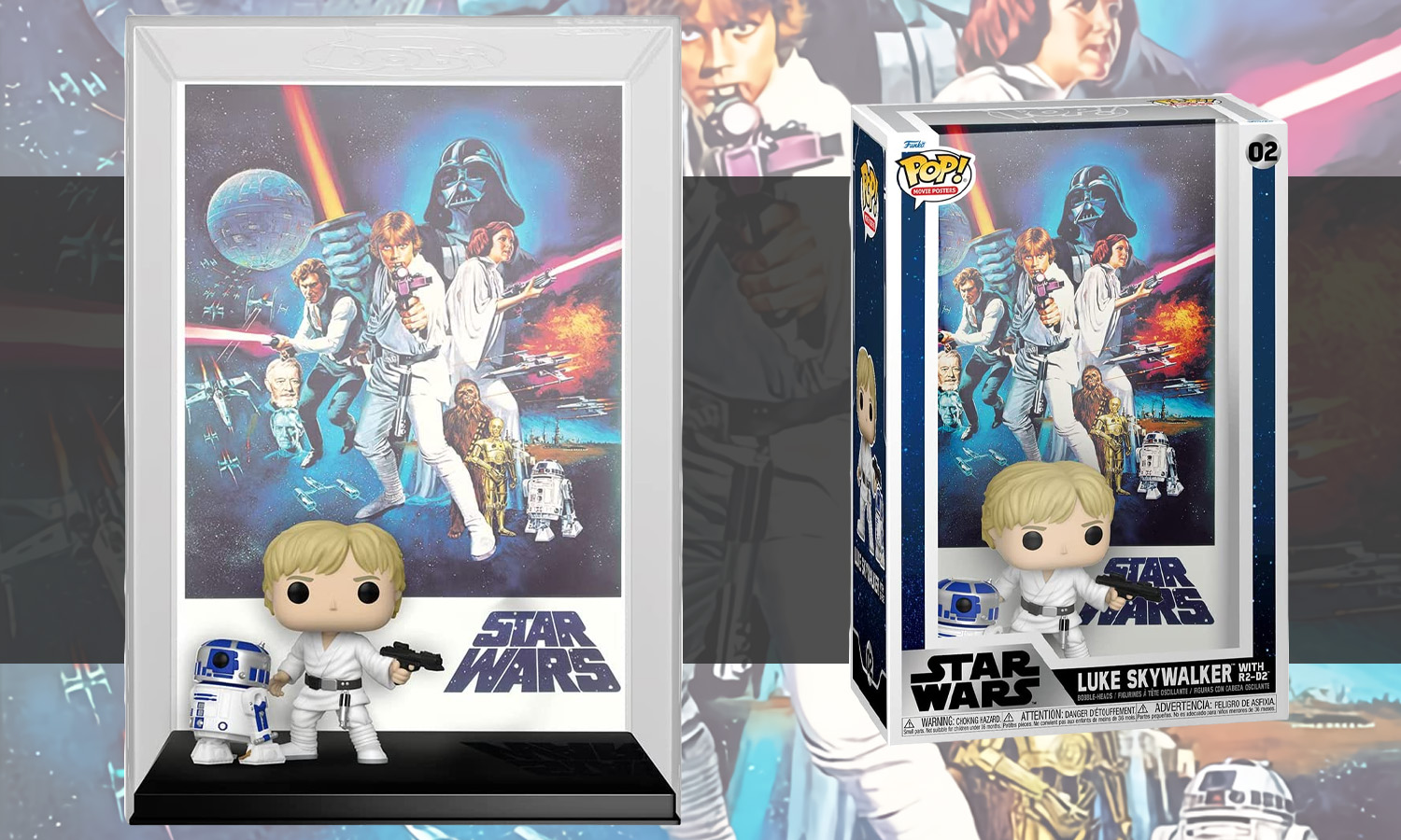 Buy Pop! Movie Posters Luke Skywalker with R2-D2 at Funko.