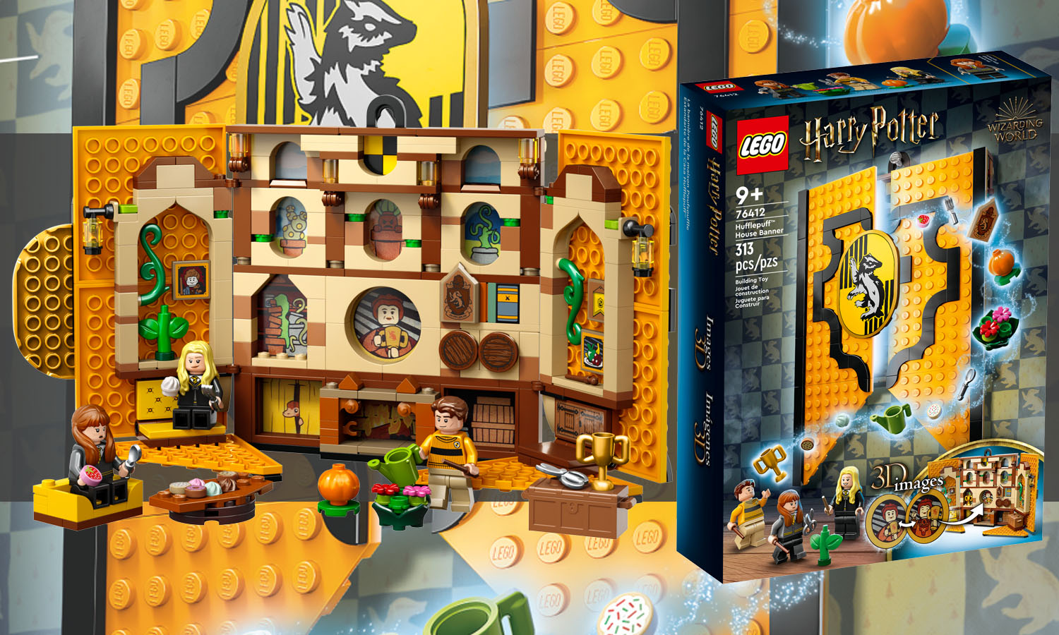 Lego - Harry Potter Le blason de la maison Poufsouffle - Briques Lego - Rue  du Commerce