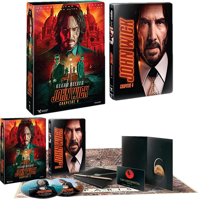 John Wick Chapitre 4 Blu Ray Collector Steelbook