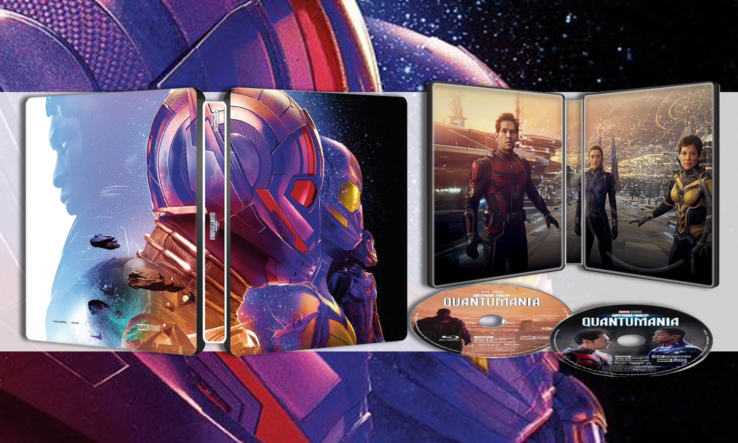slider AntMan And The Wasp Quantumania 4k steelbook