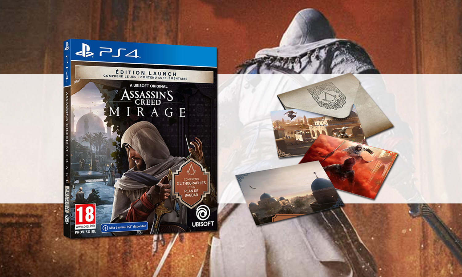 SLIDER Assassin's creed Mirage Launch Edition sur ps4