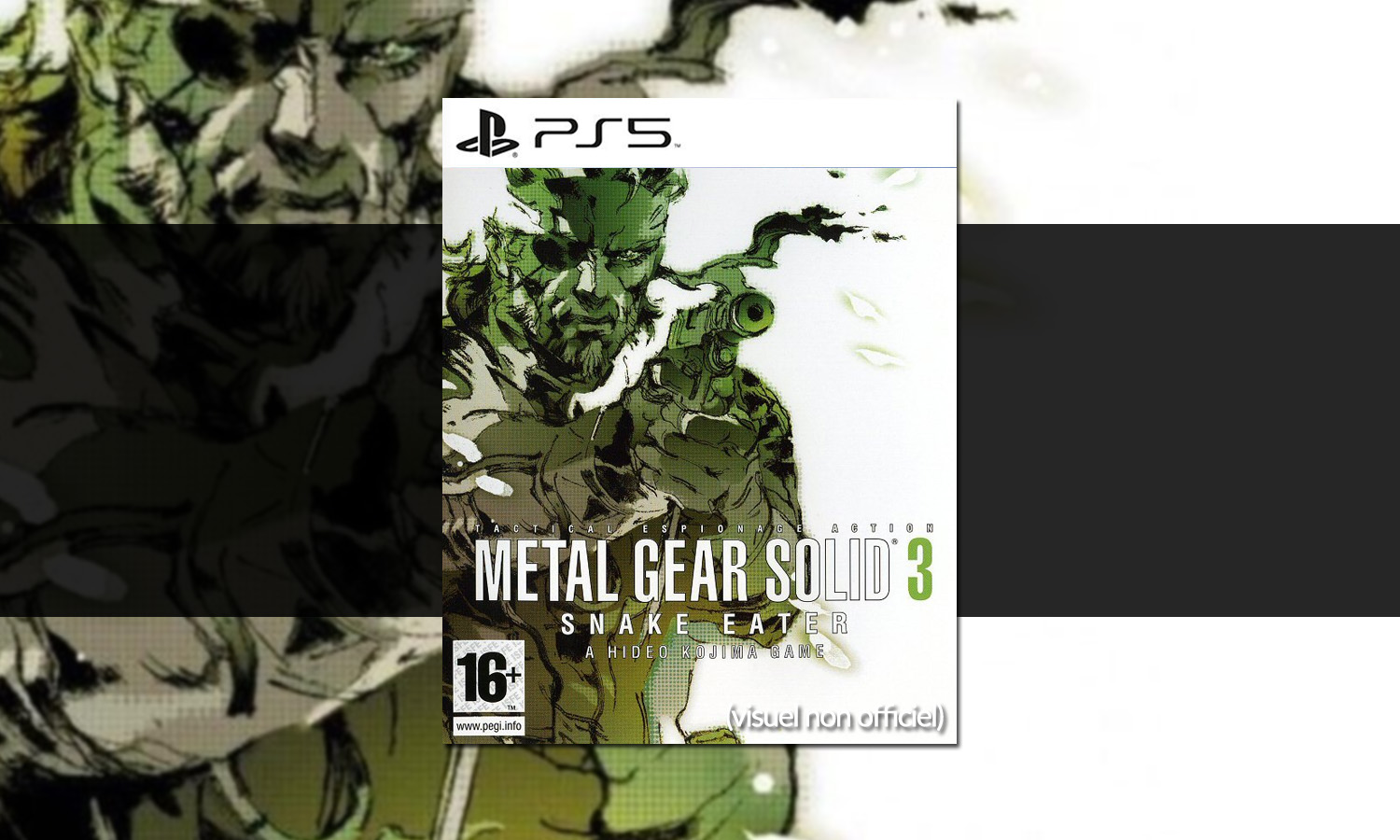 SLIDER Metal Gear Solid 3 Remake sur PS5 visuel provisoire