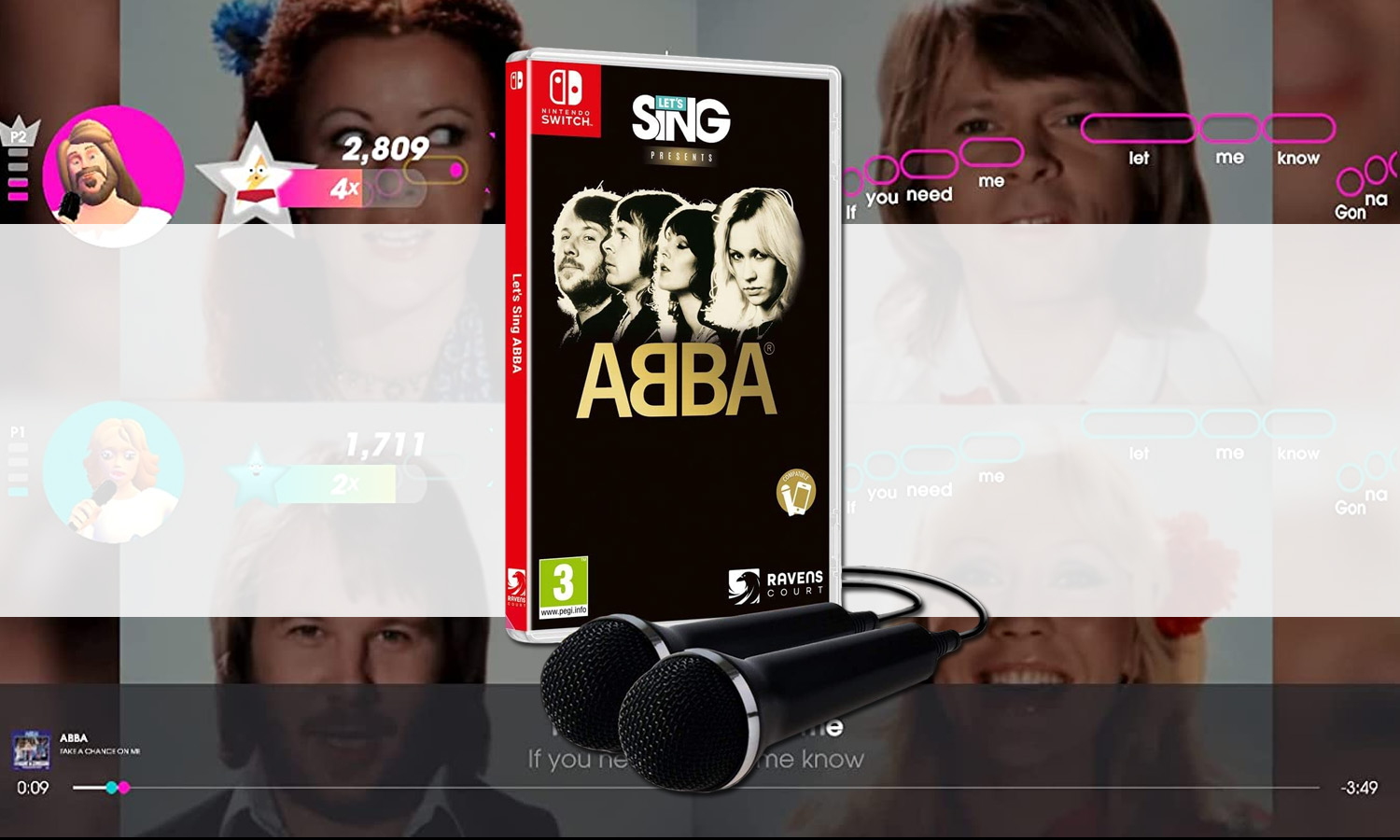 SLIDER Pack Lets Sing Abba 2 Micros Switch