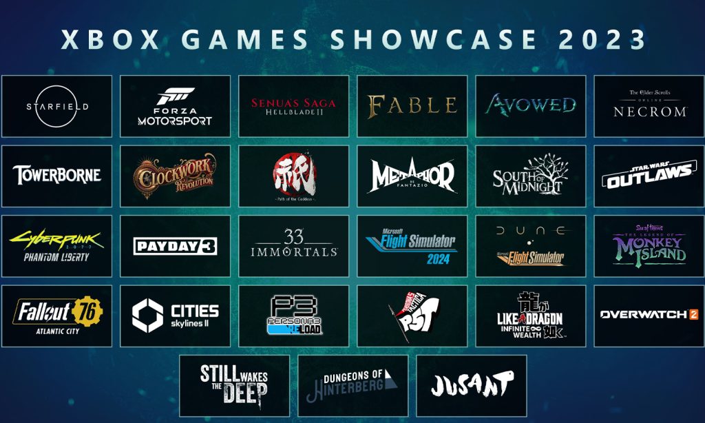xbox game show case 2023 news