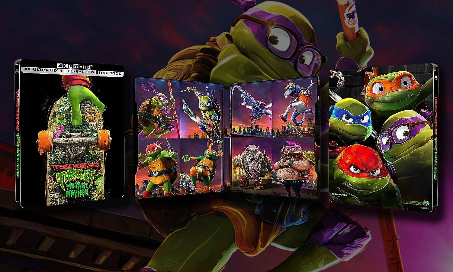 SLIDER Ninja Turtles Teenage Years 4K steelbook visuel definitif US