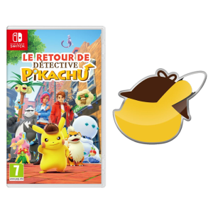 retour de detective pikachu avec pin's offert visuel produit