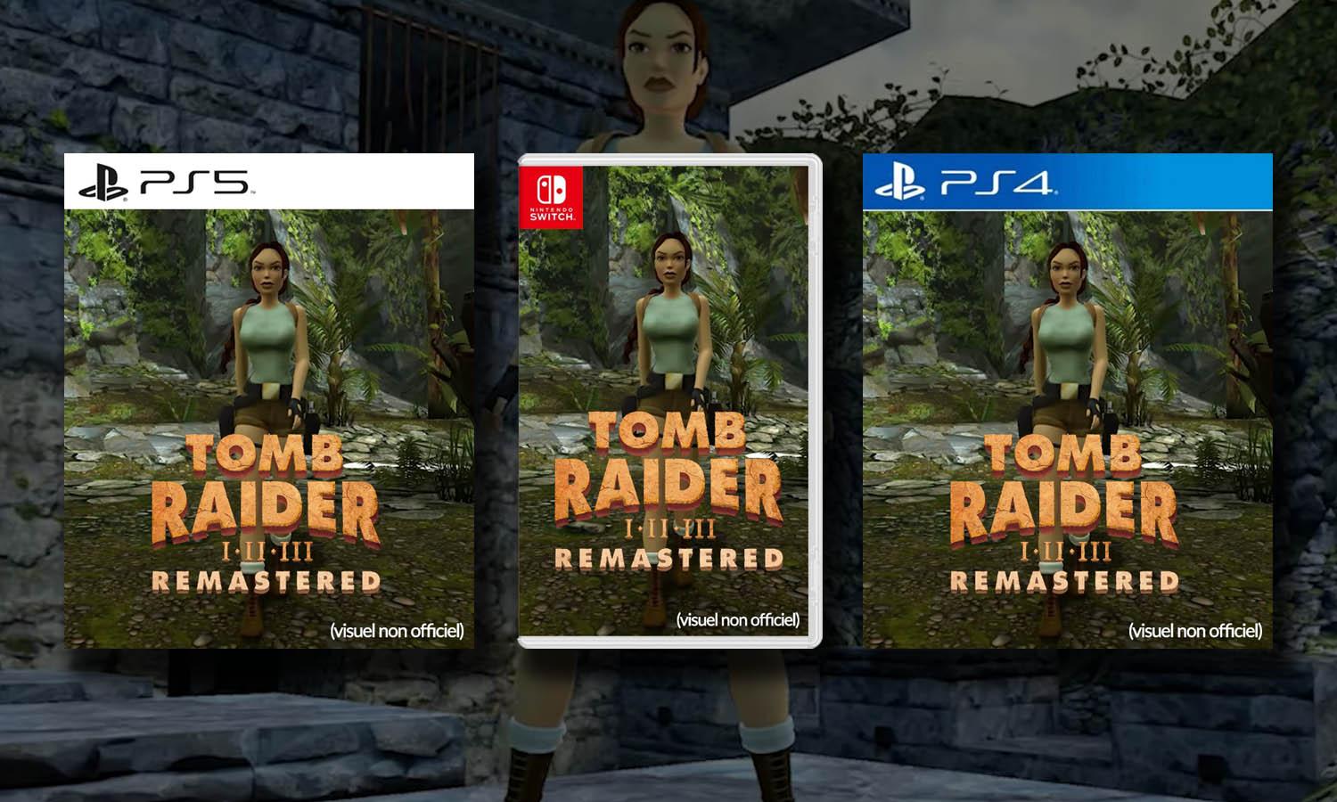 SLIDER Tomb Raider 1-2-3 Remastered Switch ps5 ps4 multi visuel provisoire
