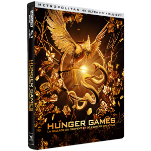 Hunger Games 5 4K Steelbook La Ballade du Serpent et de l'Oiseau Chanteur :  dispo et prix
