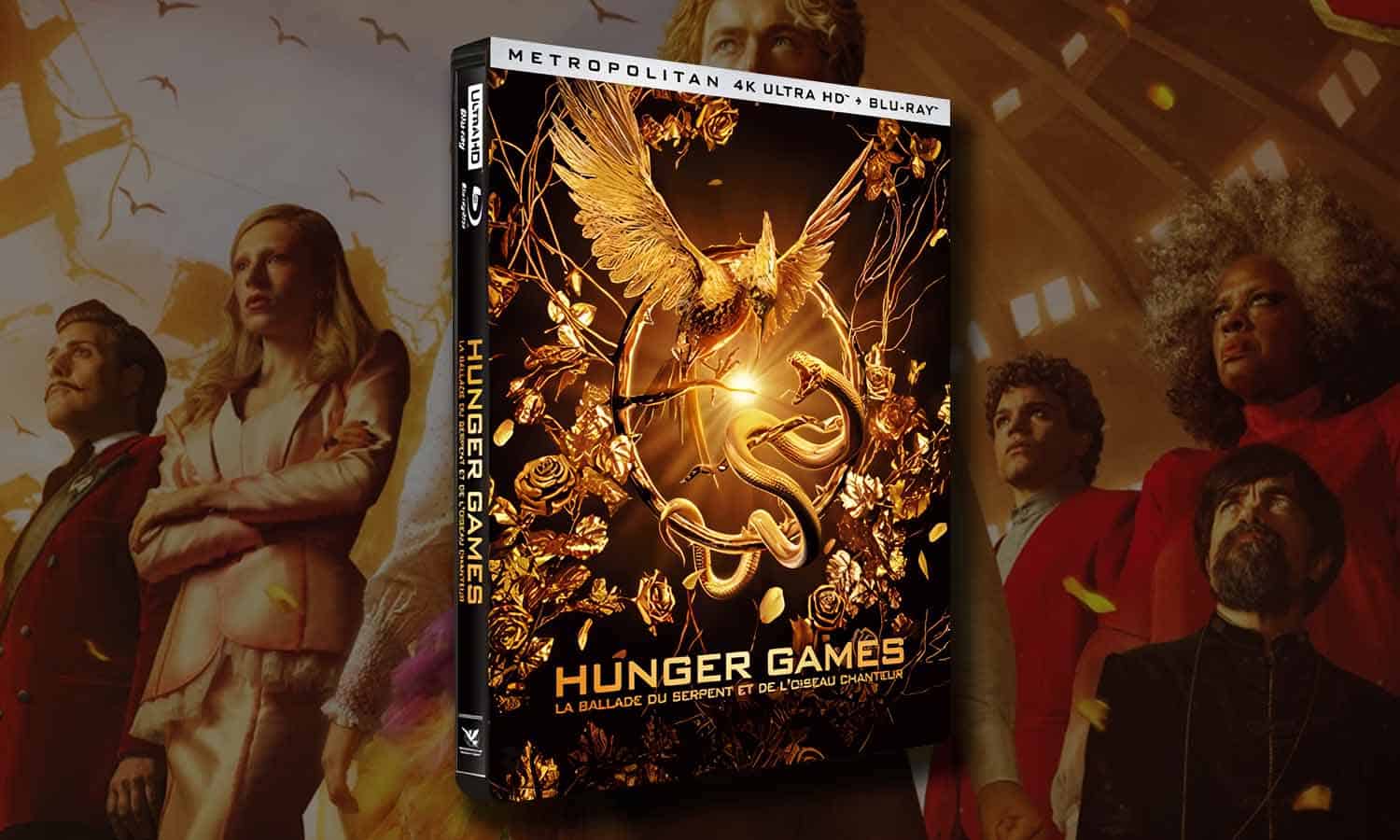 Hunger Games 5 4K Steelbook La Ballade du Serpent et de l'Oiseau Chanteur :  dispo et prix