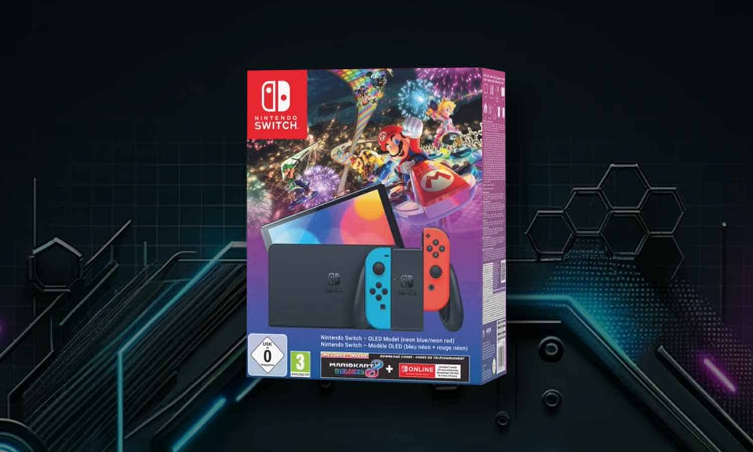 Pack Nintendo Switch pas cher + 3 jeux à 369€