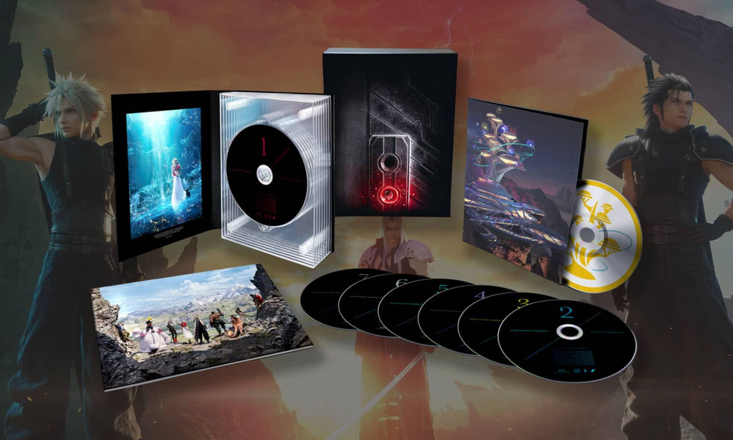 final fantasy 7 rebirth 8 disques visuel slider