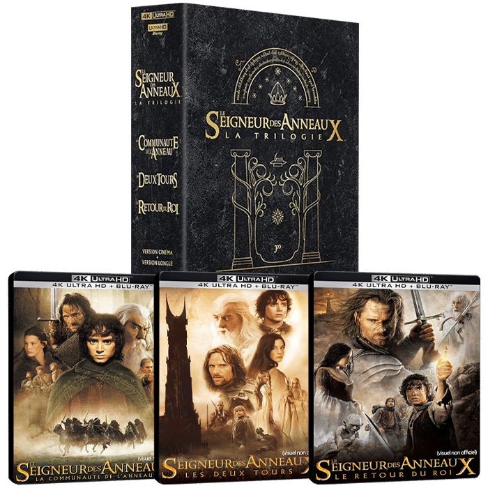 Le Seigneur des Anneaux Trilogie 4K Steelbook nos offres