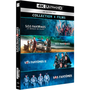 Coffret 4 Films SOS Fantômes Blu Ray 4K visuel definitif produit