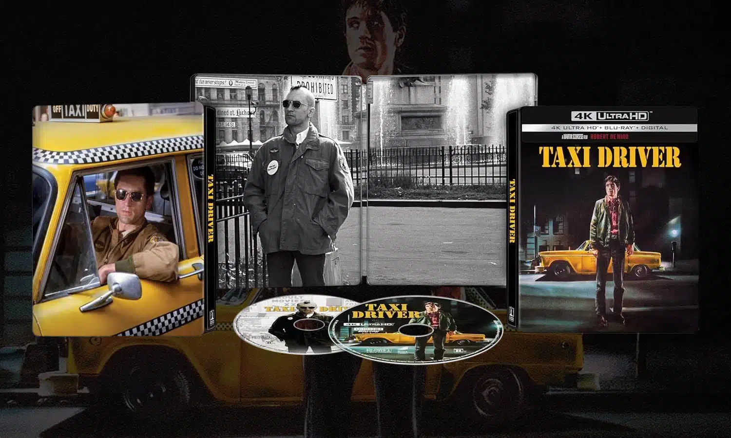 SLIDER taxi driver 4K steelbook visuel USA complet definitif