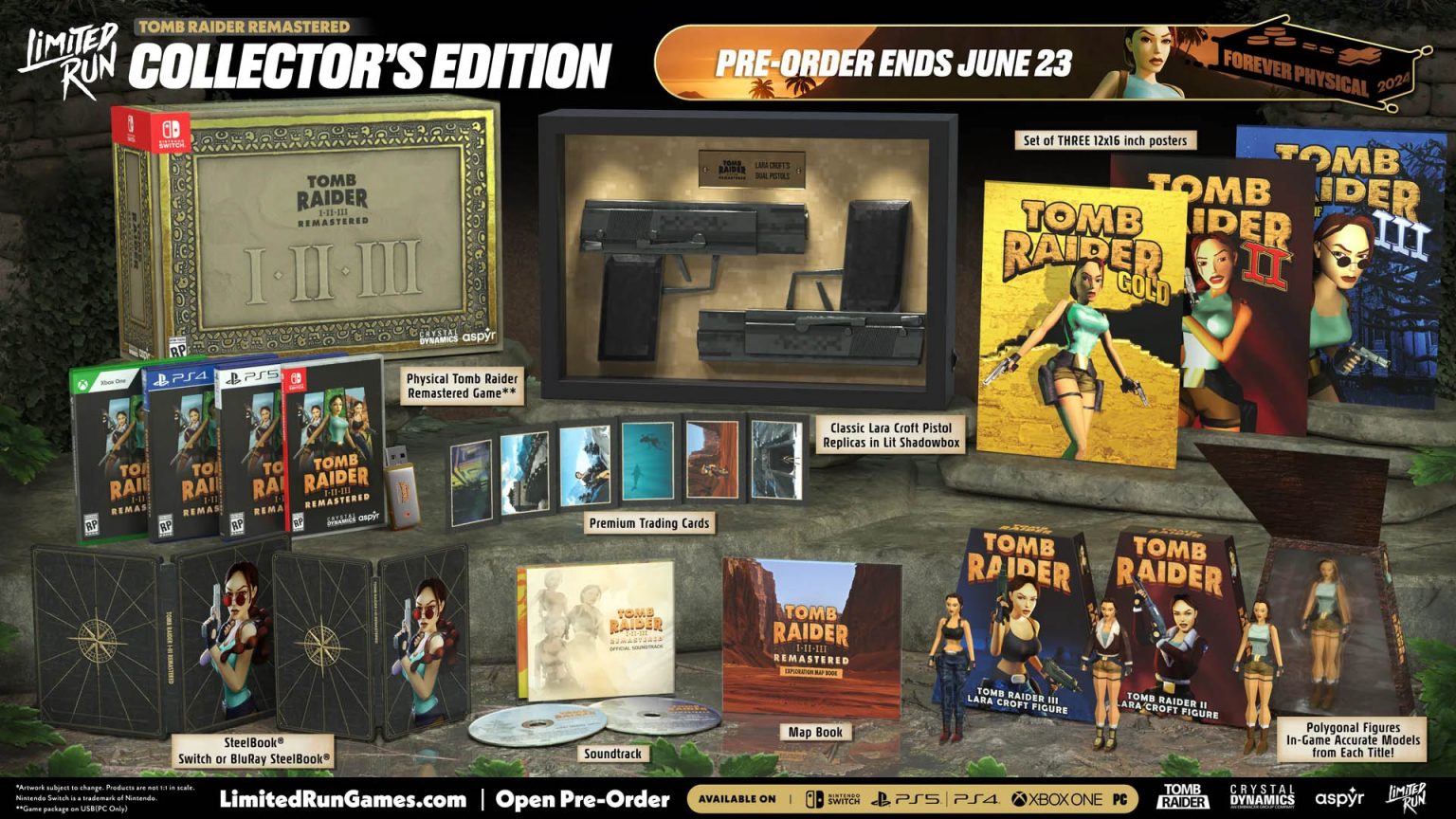 Tomb Raider I-III : Coque Switch personnalisée remasterisée