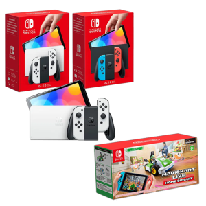 console switch oled mario kart circuit luigi produit