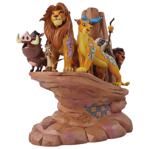 figurine roi lion et simba sur un rocher visuel produit