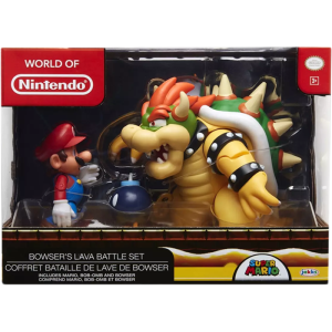 Coffret Figurines Mario et Bowser Bataille de Lave visuel produit