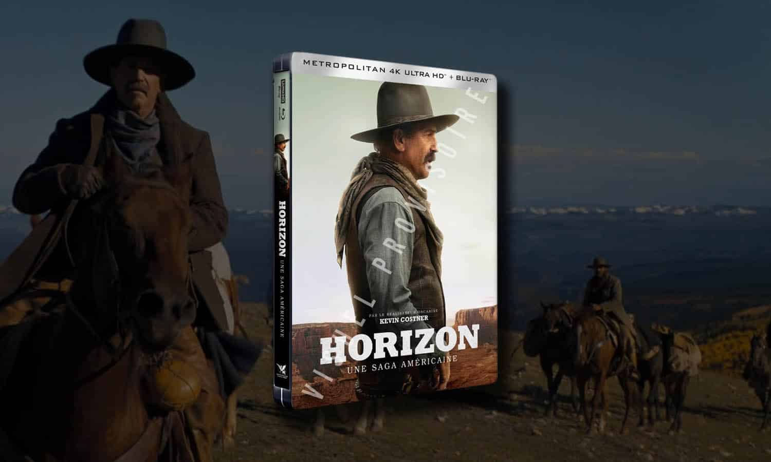 SLIDER Horizon Une Saga Américaine Chapitre 1 4K Steelbook national visuel provisoire