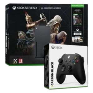 console xbox series x 2 manettes assassins creed visuel produit