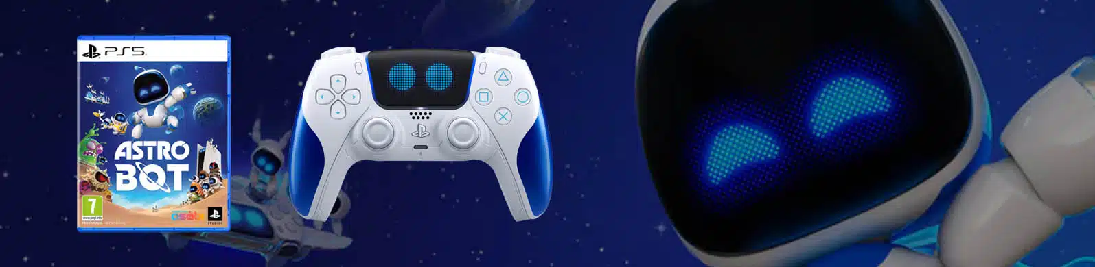 header astro bot ps5 manette et jeu