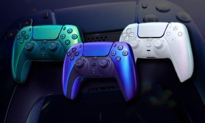 SLIDER manette ps5 dualsense teal pearl indigo chroma collection multi