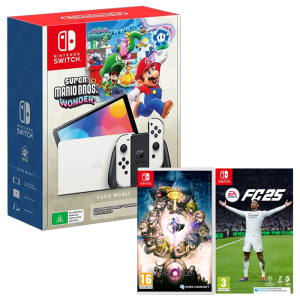 Console Switch OLED Mario Wonder avec 2 jeux produit