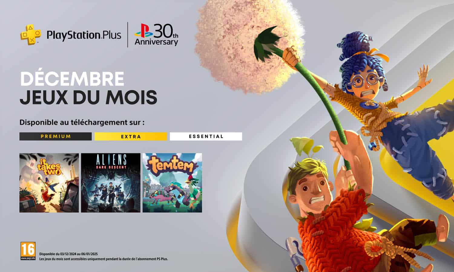 SLIDER Jeux Gratuits Playstation Plus Décembre 2024