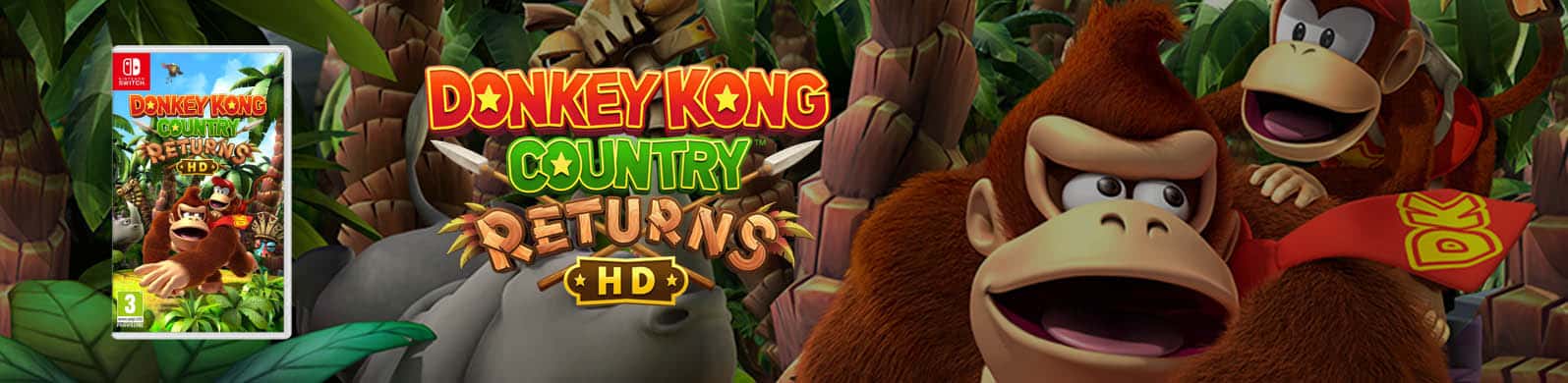 header Donkey Kong Country Returns HD Switch