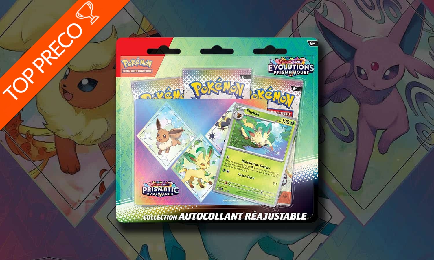 top-SLIDER-Tripack-Prismatiques-Autocollant-Pokémon-Phyllali