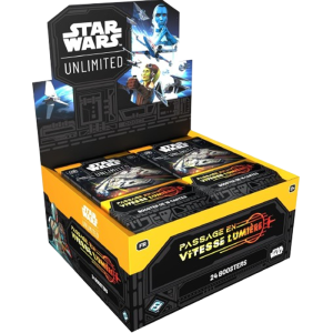 display 24 boosters star wars unlimited passage en vitesse lumiere visuel produit