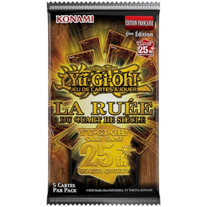 booster yu gi oh la ruee du quart de siecle visuel produit