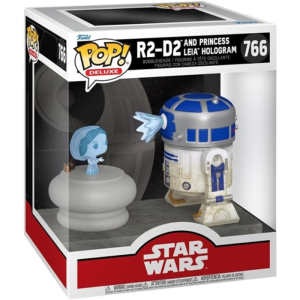 funko pop r2 d2 et leia hologramme visuel produit