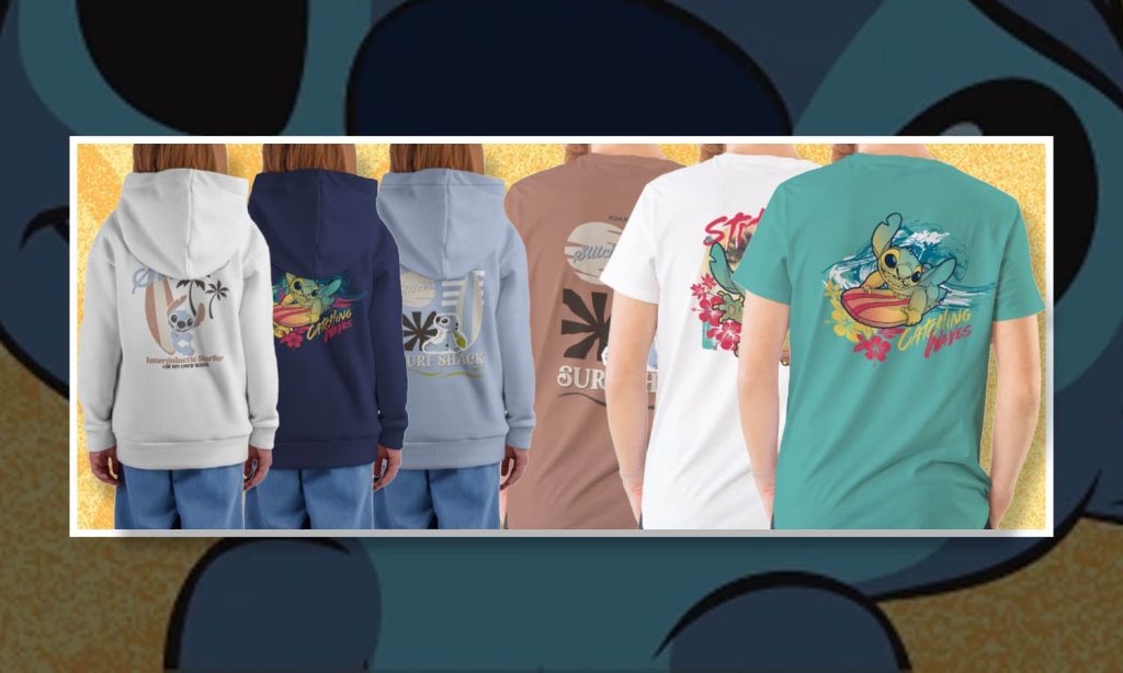 SLIDER Collection Lilo et Stitch Micromania t-shirts sweat-shirts